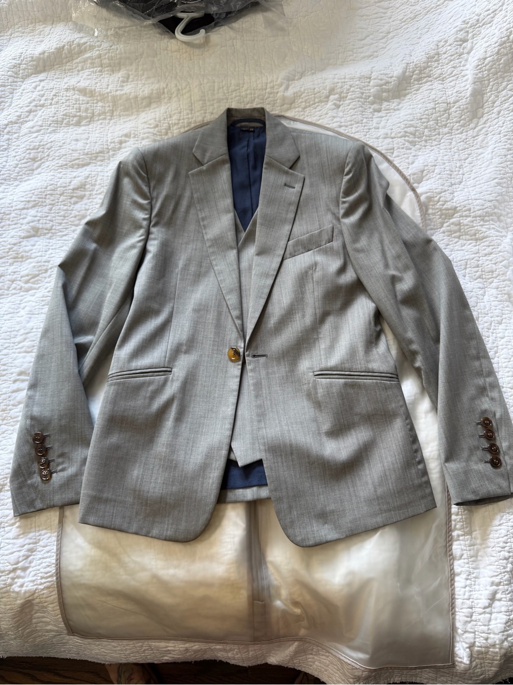 Vivienne Westwood  Men's Light Gray Single-Breasted Suit Blazer and trouser suit